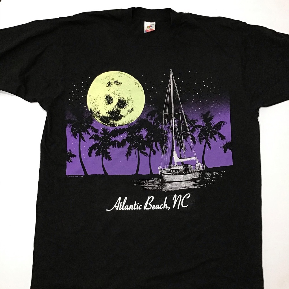 Atlantic Beach, NC Full Moon Tee XL